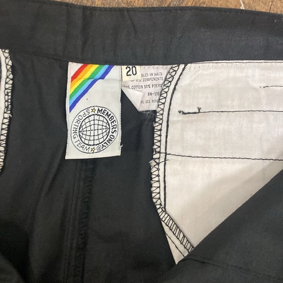 VINTAGE MEMBERS ONLY PARACHUTE JOGGERS WINDBREAKER SYLE PANTS W/ZIPPER POCKETS - Picture 9 of 11